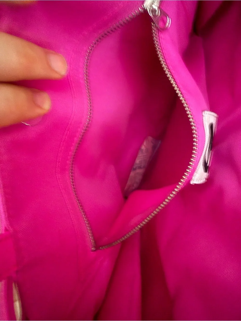 Telfar Medium Azalea Shopping Tote Hot Pink Embossed Logo